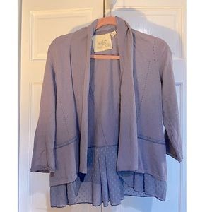Anthropologie Lavender cardigan size m